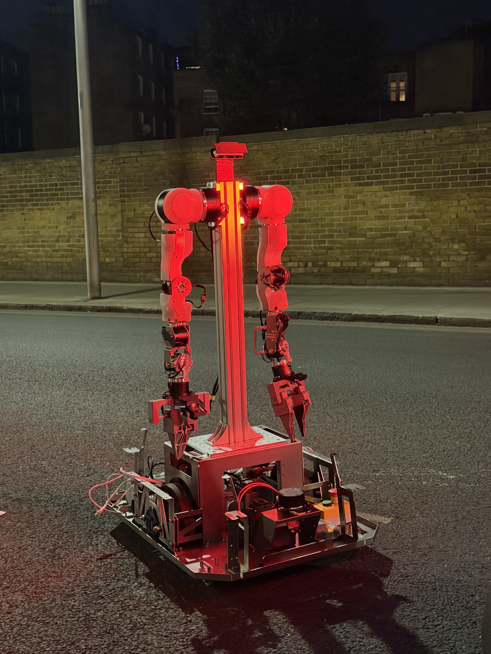 An early foak prototype on a London street at night